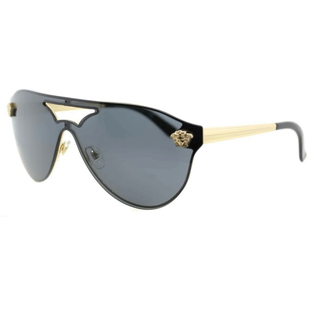 Versace Women's 
Gold/Grey Sunglasses